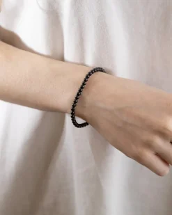 BRACCIALE SFERE 400 IN ARGENTO PLACCATO RUTENIO