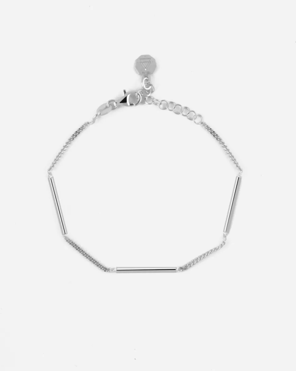 BRACCIALE SILVER BARS IN ARGENTO