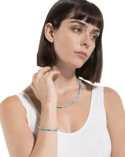 BRACCIALE SKY STONE CON PIETRE COLOR TURCHESE