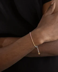 BRACCIALE SMALTO MULTICOLOR IN ARGENTO