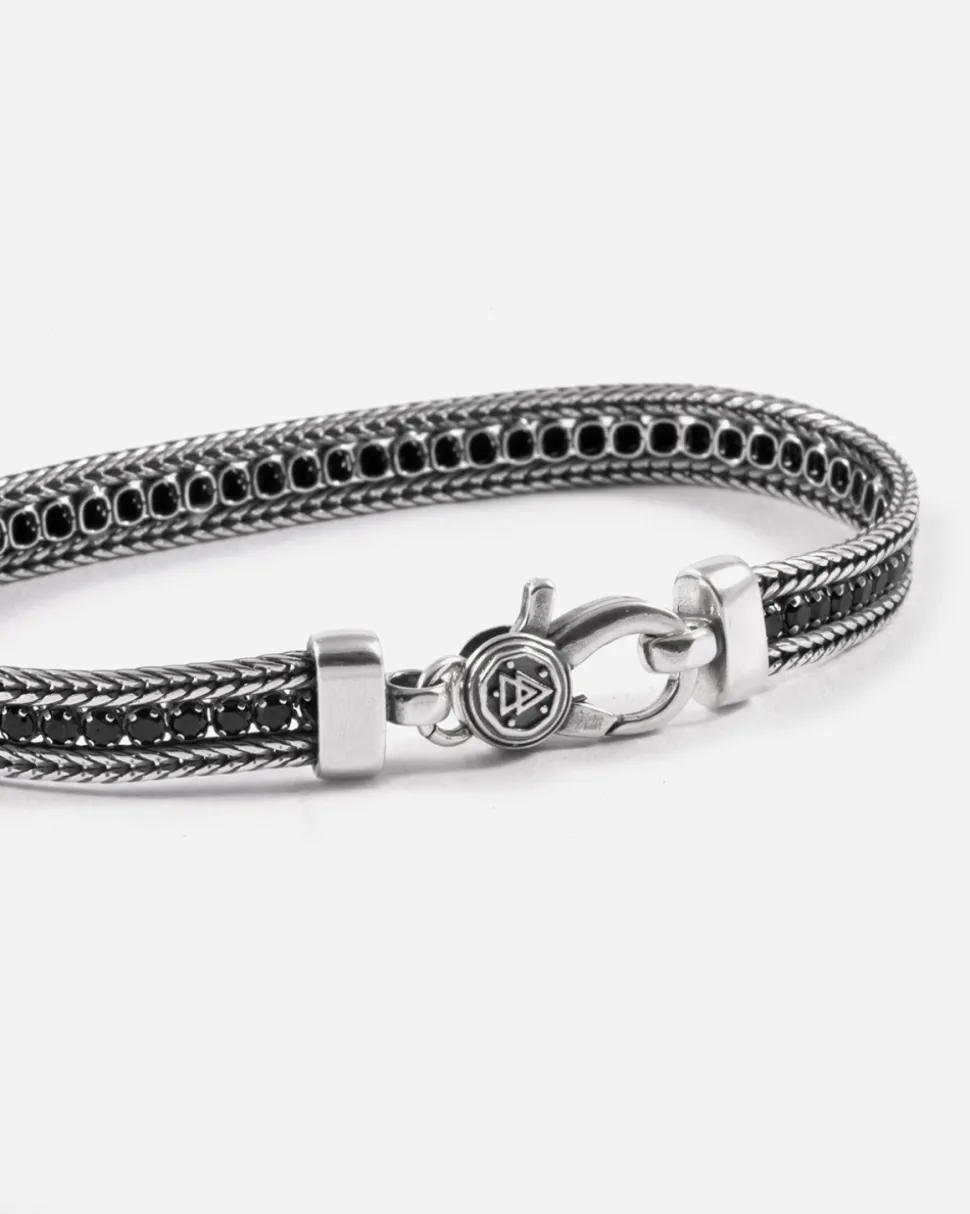 BRACCIALE TENNIS BLACK FOXTAIL