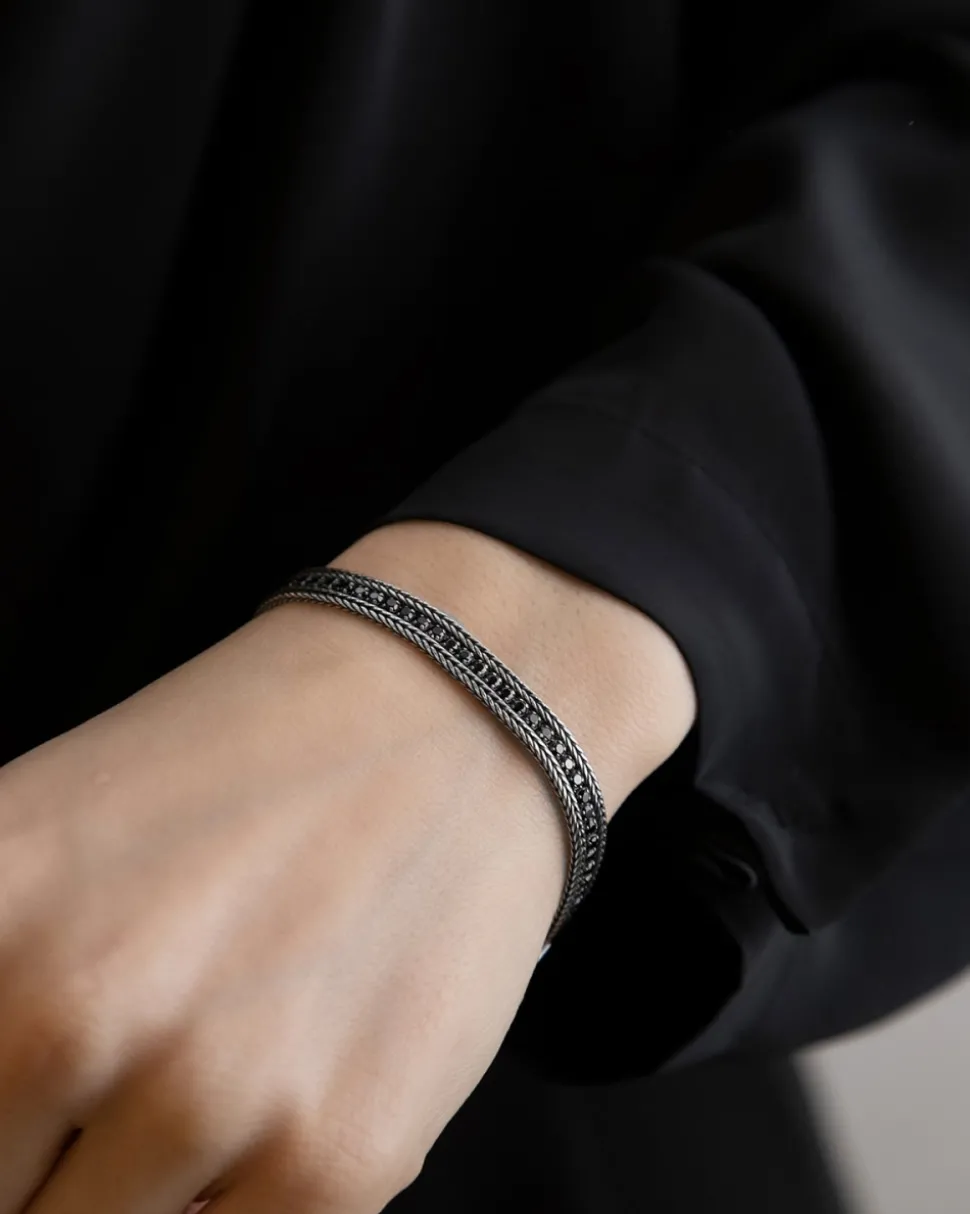 BRACCIALE TENNIS BLACK FOXTAIL