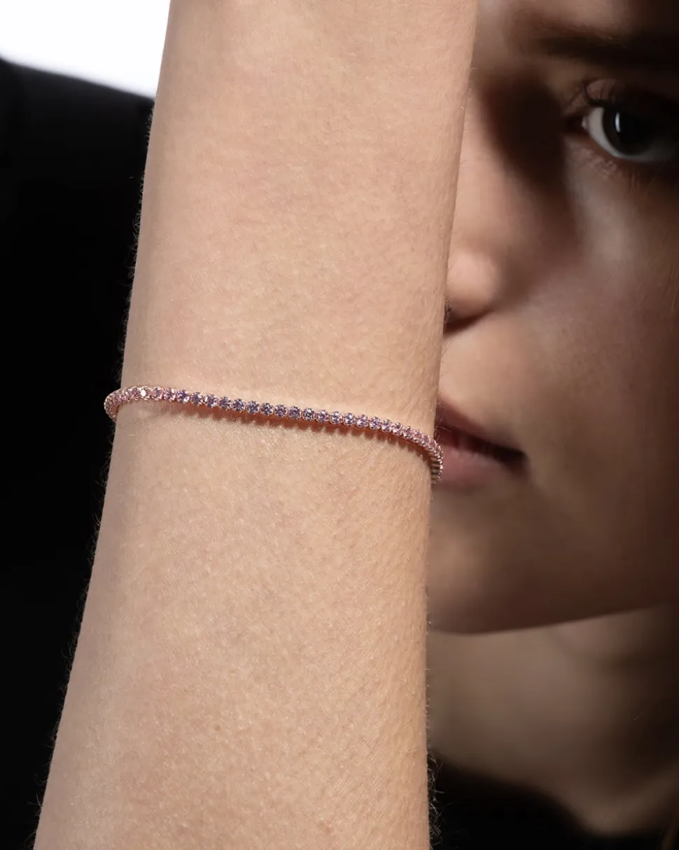 BRACCIALE TENNIS ROSA