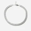BRACCIALE TENNIS SPRING DROPS BOLD IN ARGENTO CON PIETRE BIANCHE