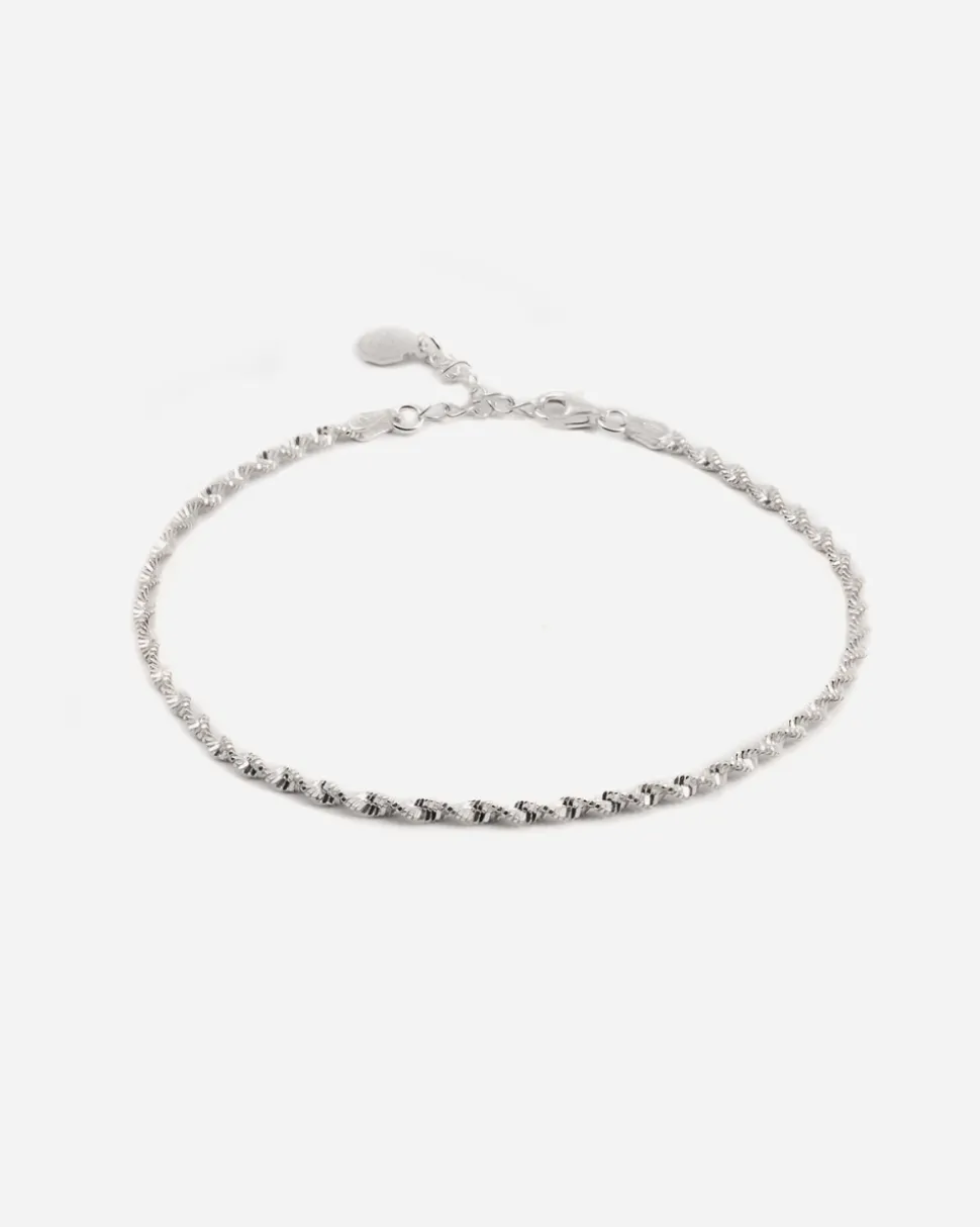 CAVIGLIERA DIAMOND TWISTER IN ARGENTO