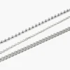 CAVIGLIERA TRE FILI IN ARGENTO