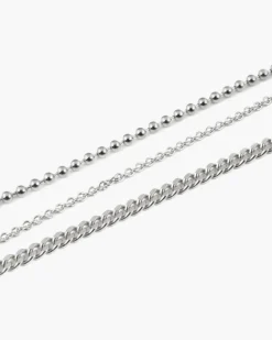 CAVIGLIERA TRE FILI IN ARGENTO