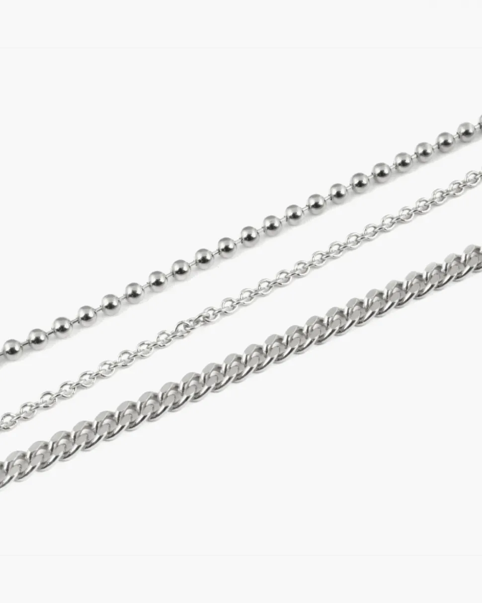 CAVIGLIERA TRE FILI IN ARGENTO