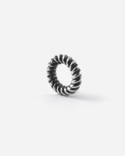 CHARM DISTANZIATORE ANELLINO TORCHON IN ARGENTO