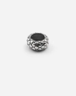 CHARM DISTANZIATORE SQUAMATO IN ARGENTO