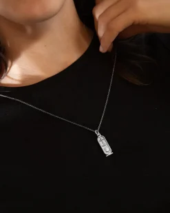 CIONDOLO CARTIGLIO EGIZIO IN ARGENTO