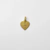 CIONDOLO CHARM CUORE PUNTINATO PLACCATO ORO