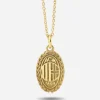 CIONDOLO CON LOGO CORONA DI ALLORO AC MILAN PLACCATA ORO