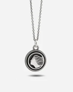 CIONDOLO CON LOGO DEA ATALANTA IN ARGENTO