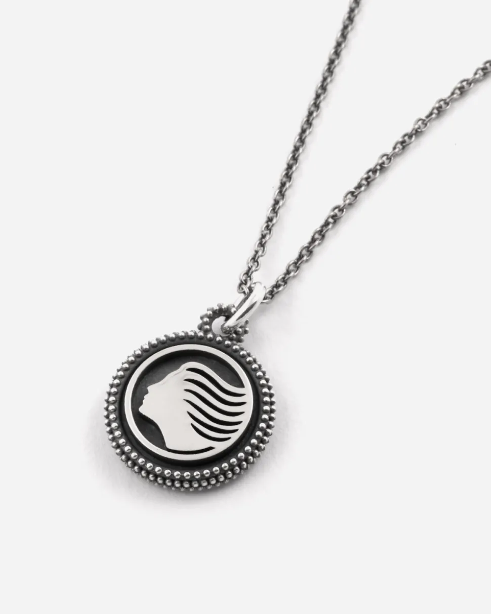 CIONDOLO CON LOGO DEA ATALANTA IN ARGENTO