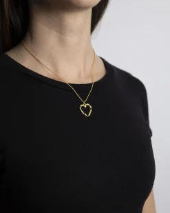 CIONDOLO CUORE FILO SPINATO GOLDEN
