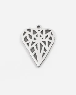 CIONDOLO CUORE LOVE SOLOMOSTRY IN ARGENTO