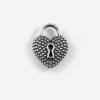 CIONDOLO CUORE PADLOCK PUNTINATO