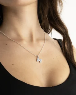 CIONDOLO LETTERA BOLD IN ARGENTO