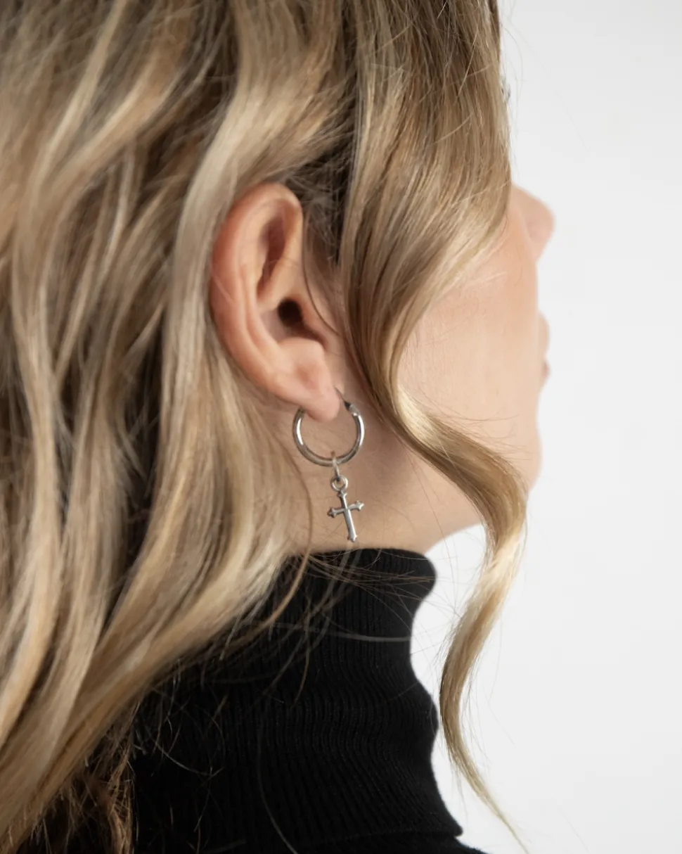 CIONDOLO MINI CHARM CROCE GOTICA IN ARGENTO