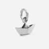 CIONDOLO MINI CHARM ORIGAMI BARCA IN ARGENTO