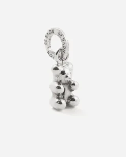 CIONDOLO MINI CHARM ORSETTO GOMMOSO IN ARGENTO
