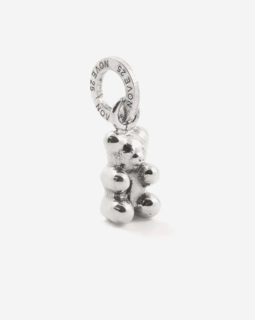 CIONDOLO MINI CHARM ORSETTO GOMMOSO IN ARGENTO