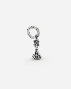 CIONDOLO MINI CHARM REGINA PUNTINATA IN ARGENTO