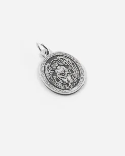 CIONDOLO SANTINO ANGELO CUSTODE IN ARGENTO