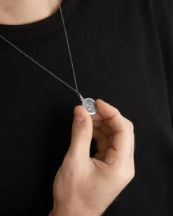 CIONDOLO SANTINO GESÙ IN ARGENTO