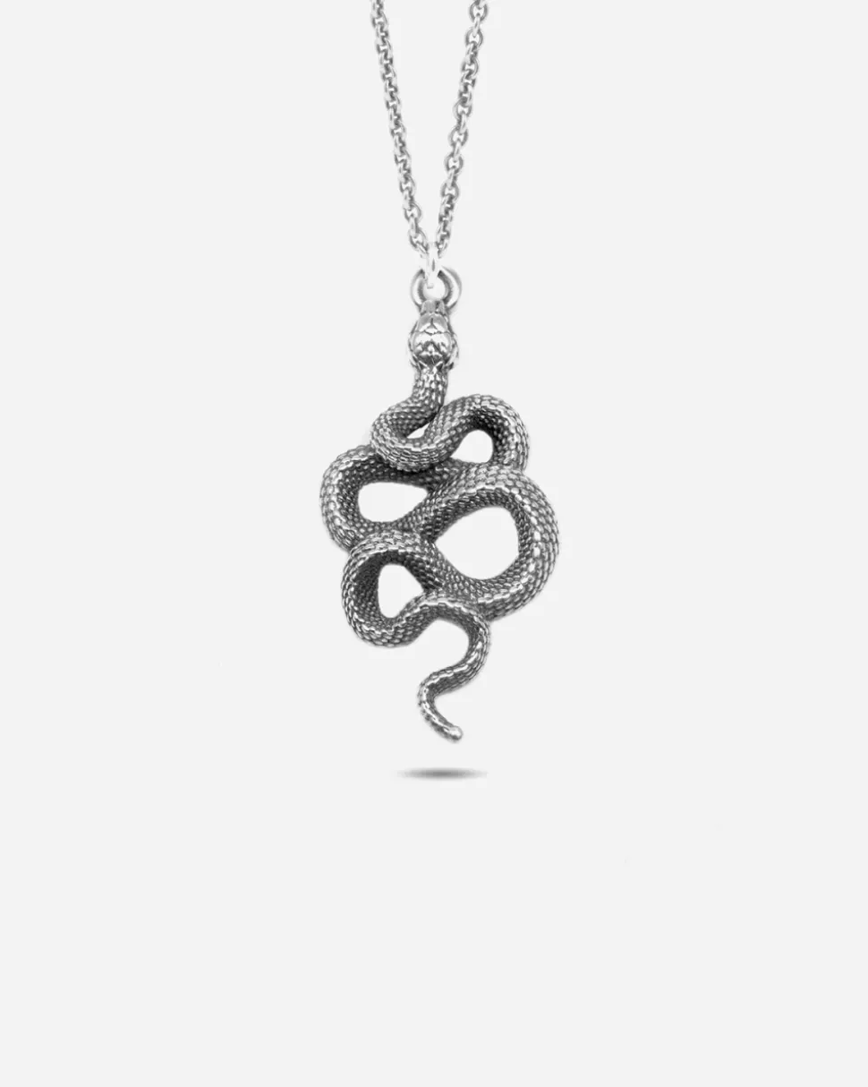 CIONDOLO SERPENTINE ARGENTO