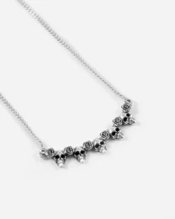 COLLANA ANCESTRY CON TESCHI IN ARGENTO