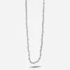 COLLANA ANELLINI DIAMANTATI IN ARGENTO