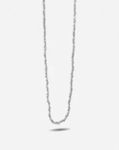 COLLANA ANELLINI DIAMANTATI IN ARGENTO
