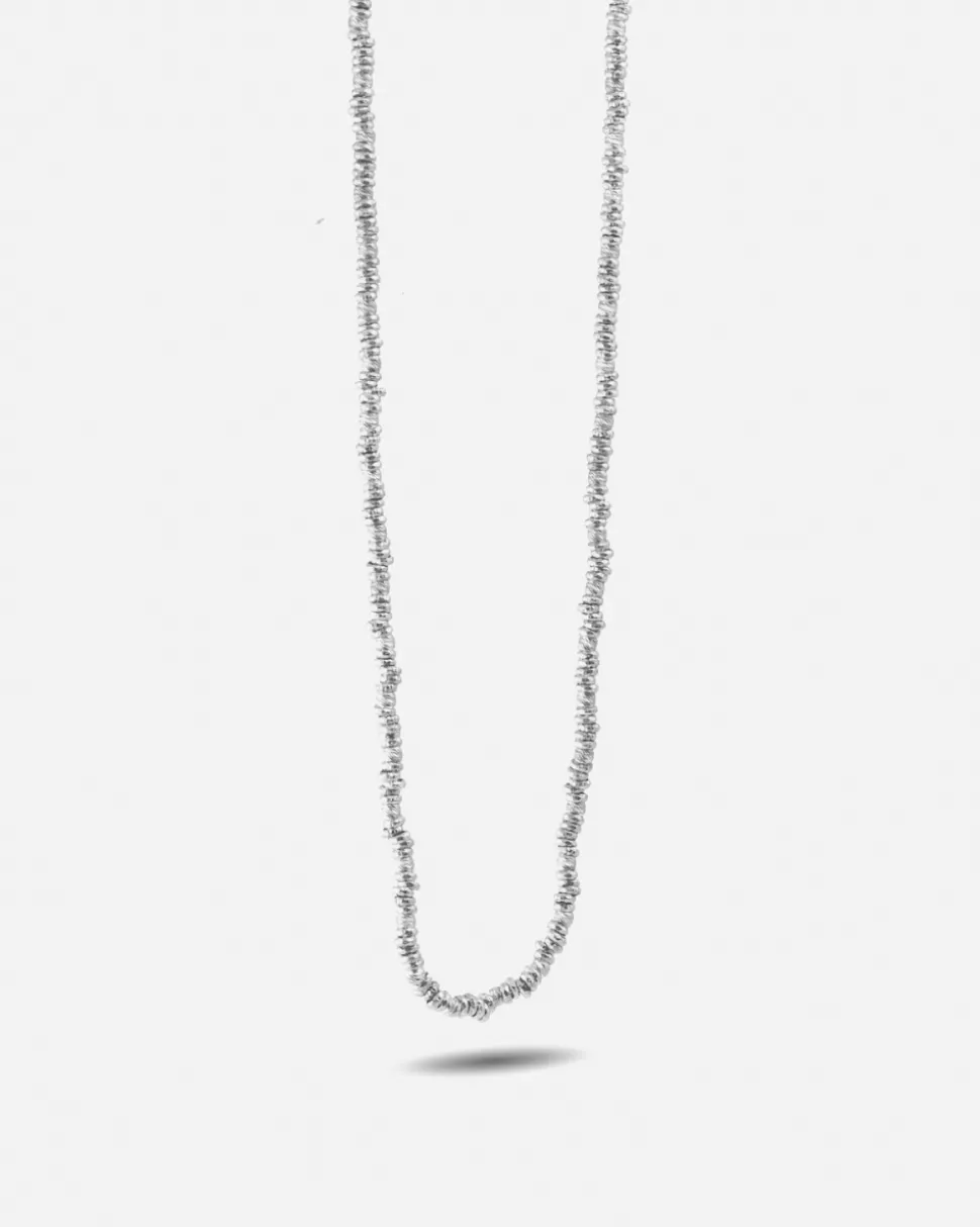 COLLANA ANELLINI DIAMANTATI IN ARGENTO