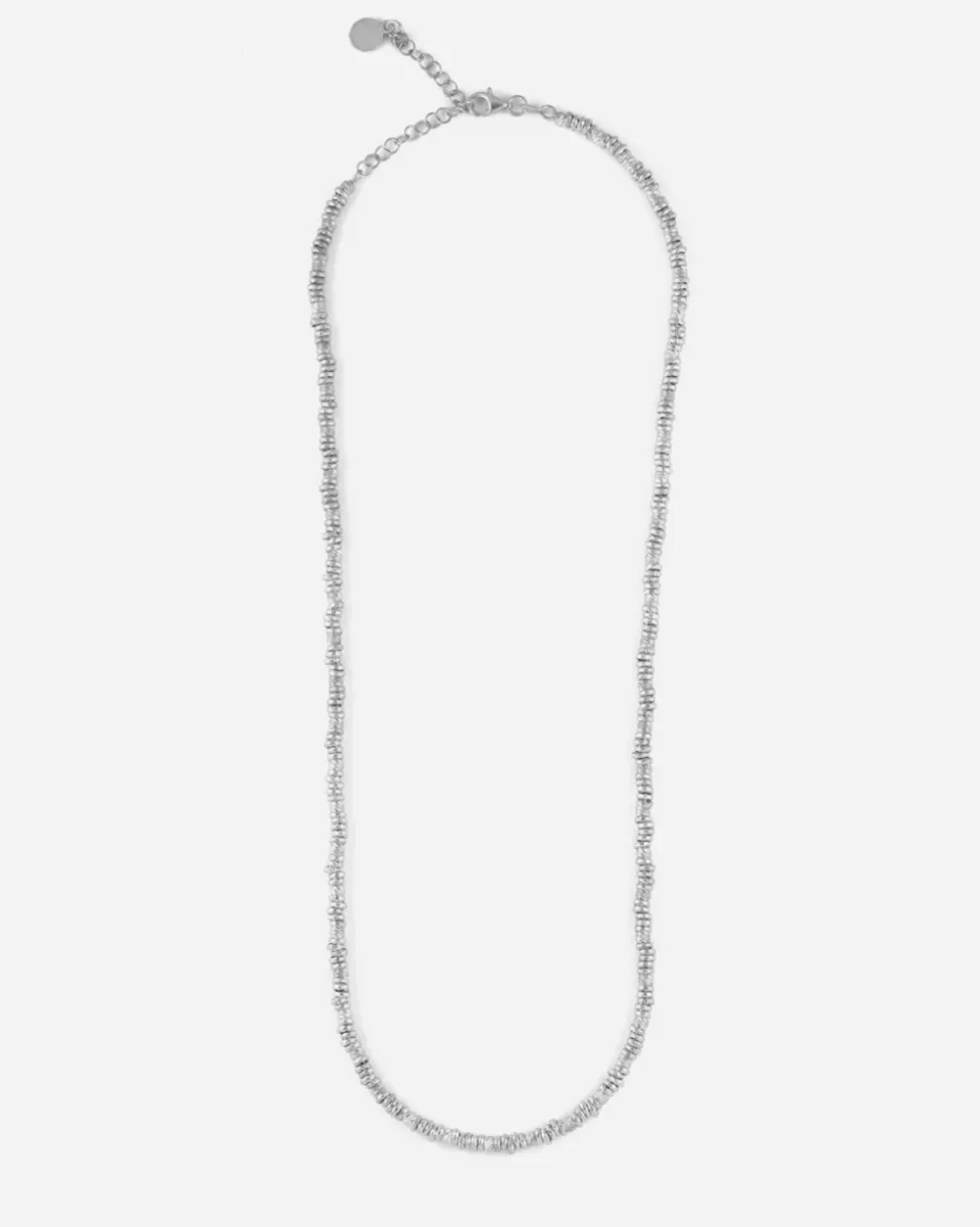 COLLANA ANELLINI DIAMANTATI IN ARGENTO