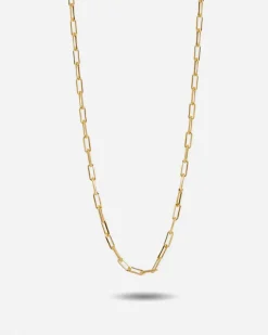 COLLANA CATENINA RETTANGOLARE PLACCATA ORO