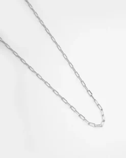 COLLANA CATENINA RETTANGOLARE IN ARGENTO