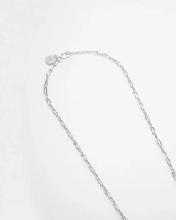 COLLANA CATENINA RETTANGOLARE IN ARGENTO