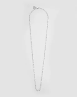 COLLANA CATENINA RETTANGOLARE IN ARGENTO