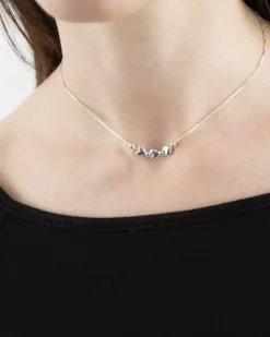 COLLANA CHOKER CUORI SILVER MATCHY IN ARGENTO