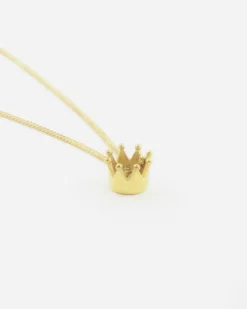 COLLANA CON CIONDOLO CORONA KEBHOUZE PLACCATA ORO