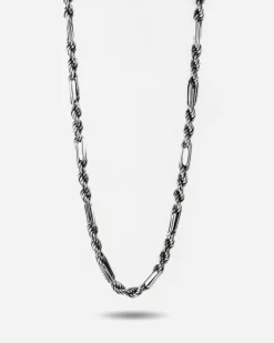 COLLANA CORDA 080 ALTERNATA IN ARGENTO