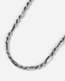 COLLANA CORDA 080 ALTERNATA IN ARGENTO
