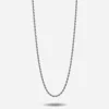 COLLANA CORDA 040 IN ARGENTO