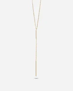 COLLANA CRAVATTINO GOLDEN DOUBLE BAR PLACCATA ORO