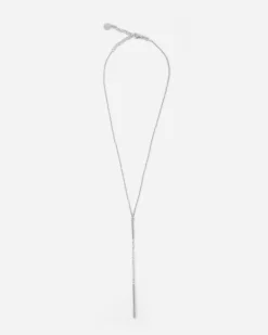 COLLANA CRAVATTINO SILVER DOUBLE BAR IN ARGENTO