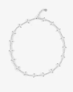 COLLANA CROCI IN ARGENTO