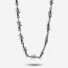 COLLANA FILO SPINATO IN ARGENTO