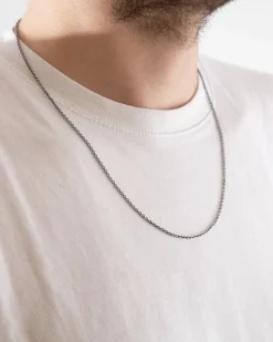 COLLANA FORZATINA 060 IN ARGENTO BRUNITO